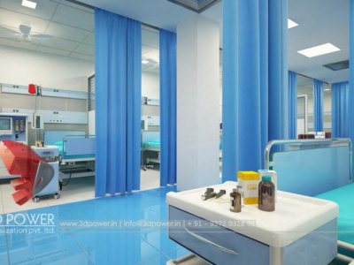 3D Hospital Icu Architectural Interior